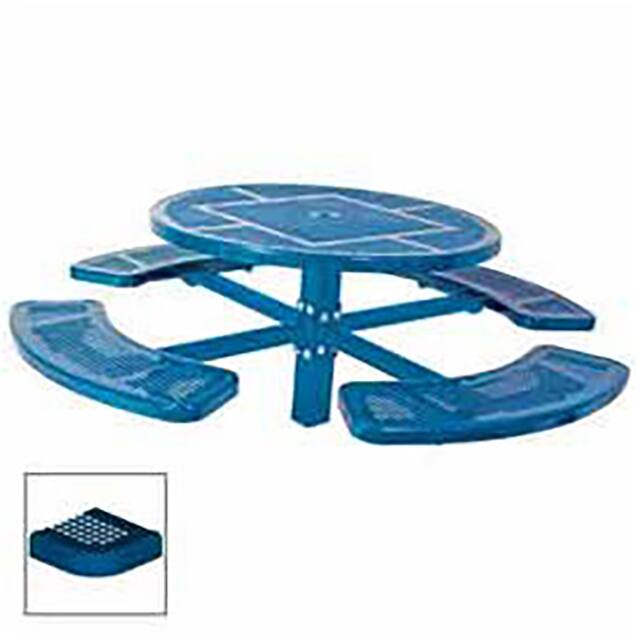 PB338S-RDPB SINGLE PEDESTAL 46" ROUND TABLE,