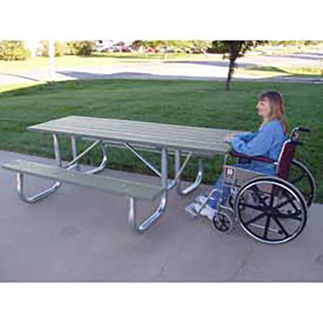 PB 6GRAGFPICADA 6' ADA GALVANIZED FRAME PICNIC T