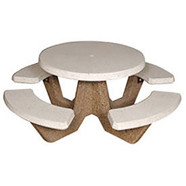 RPT-42 42" ROUND PICNIC TABLE W/4 BENCH