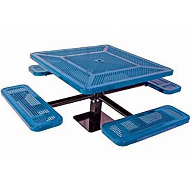 PBK338SM-PB SINGLE PEDESTAL 46" SQUARE TABLE