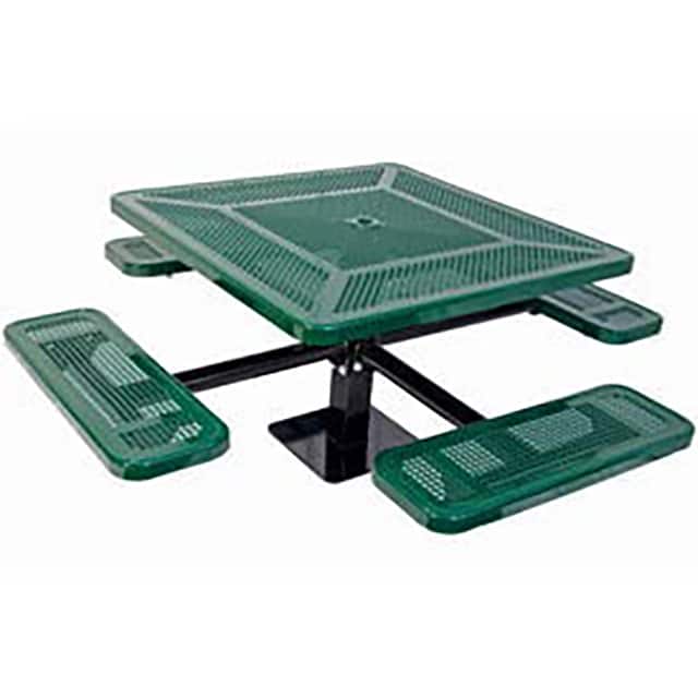PBK338SM-PG SINGLE PEDESTAL 46" SQUARE TABLE