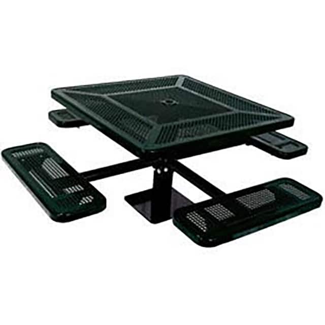 PBK338SM-PBK SINGLE PEDESTAL 46" SQUARE TABLE