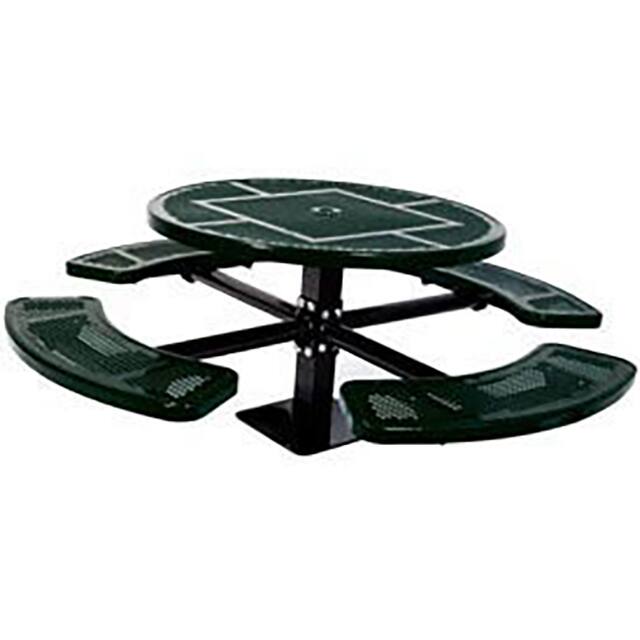 PBK338SM-RDPBK SINGLE PEDESTAL 46" ROUND TABLE,