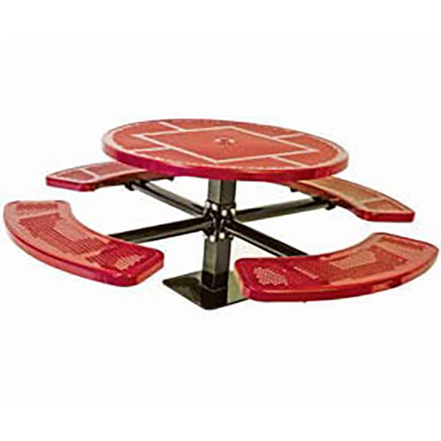 PBK338SM-RDPR SINGLE PEDESTAL 46" ROUND TABLE,