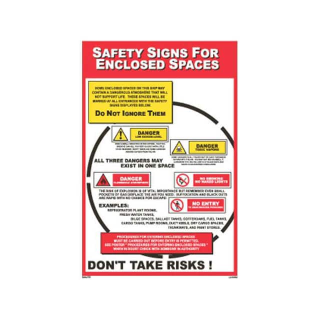 Lc1008G SAFETY SIGNS FOR ENCLOSED SPACES