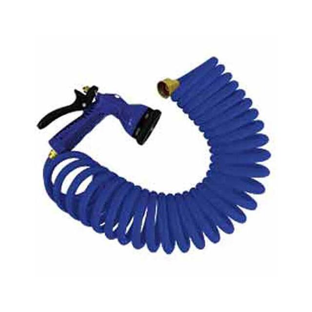 P-0441B 25' COILED HOSE W/NOZZLE & 3/4"