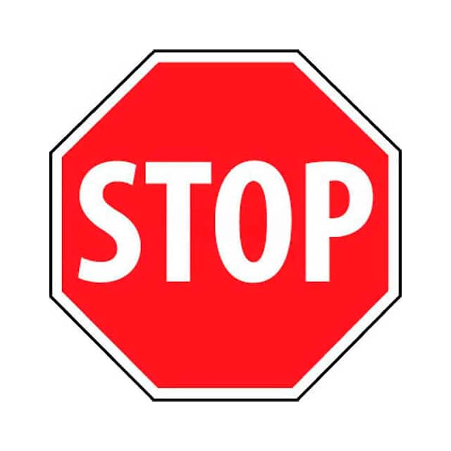 TM34R NMC TRAFFIC SIGN, STOP SIGN, 18X