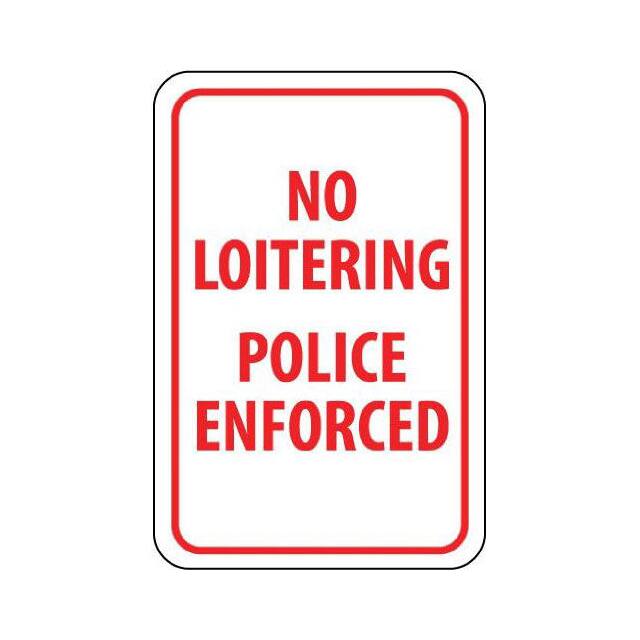 TM63G NMC TRAFFIC SIGN, NO LOITERING P
