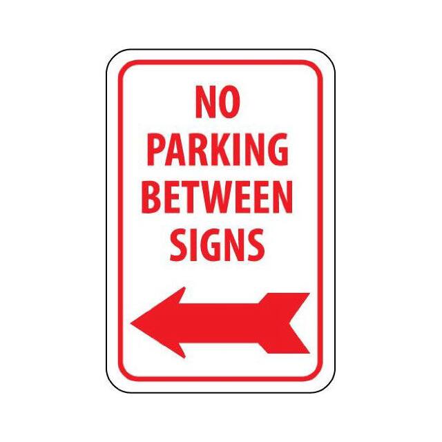 TM31G NMC TRAFFIC SIGN, NO PARKING BET
