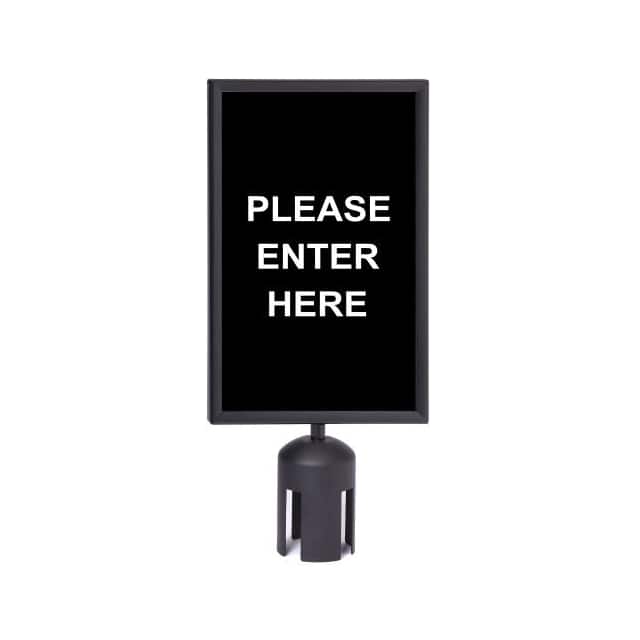 SF711VB-BK-SD711B-20 PLEASE ENTER HERE QUEUE SIGN, DO