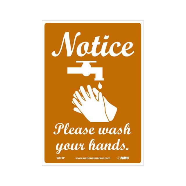 WH3P 7X10" NOTICE PLEASE WASH YOUR HA