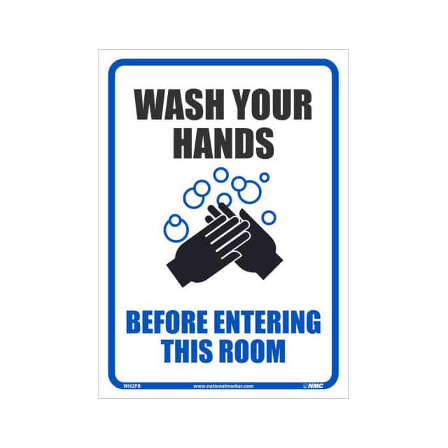 WH2PB 10X14" WASH YOUR HANDS BEFORE EN