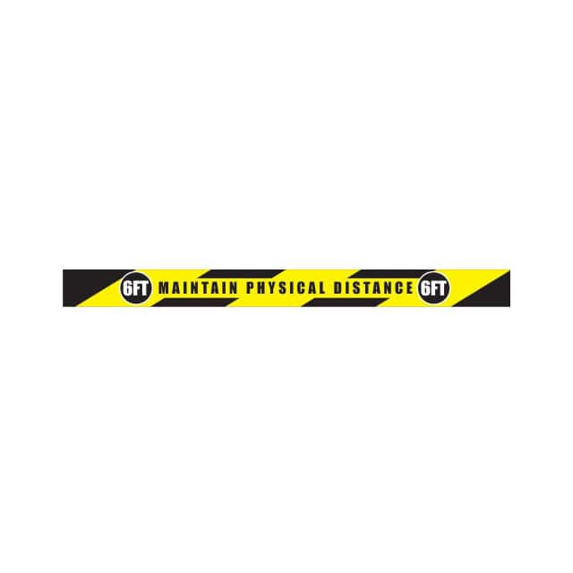 DSV-STRIP 108-SD-B 3X36" MAINTAIN PHYSICAL DISTANCE