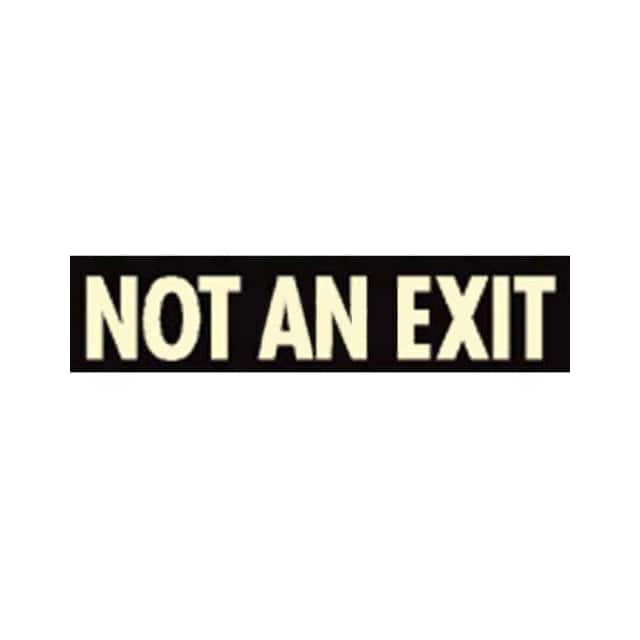 86-60297F "NOT AN EXIT" ALUMINUM SIGN (NYC