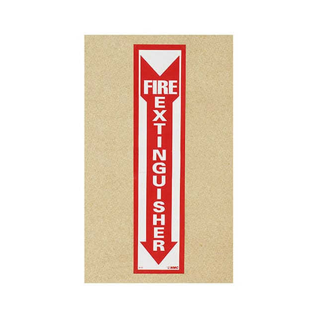 249132 NMC FIRE EXTINGUISHER SIGN, VERT