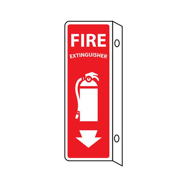 FX124R NMC FIRE FLANGE SIGN, FIRE EXTIN