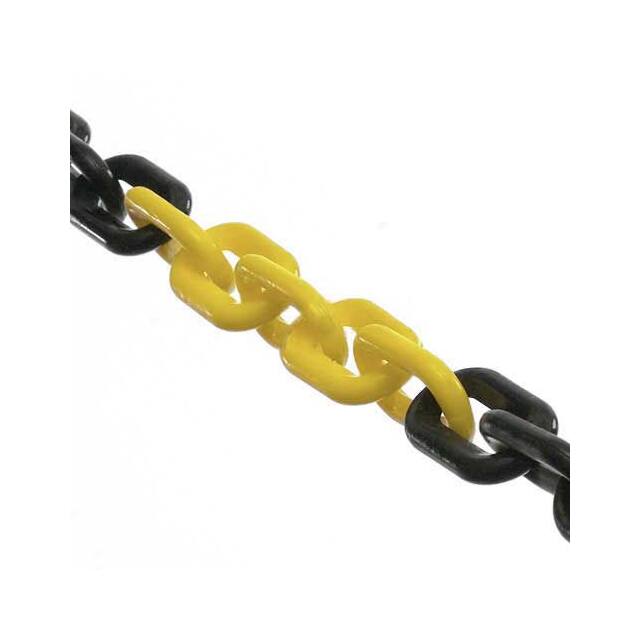 954113/ 50'L PLASTIC CHAIN, YELLOW/BLACK