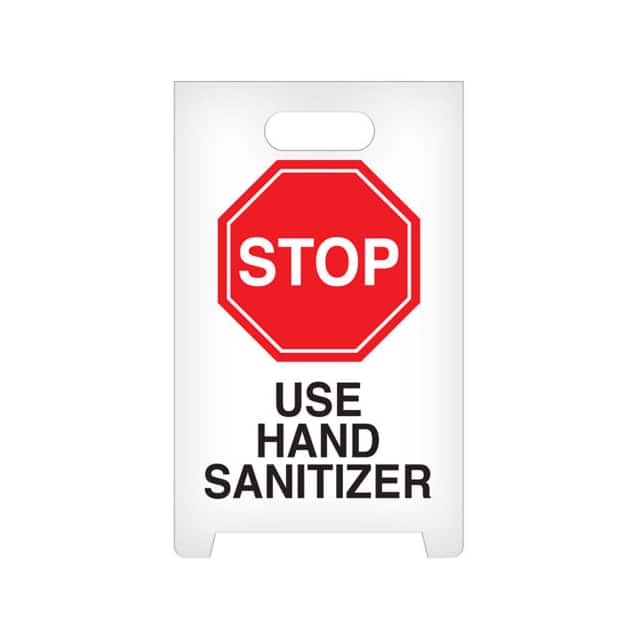 B2354922 13X20" STOP USE HAND SANITIZER A