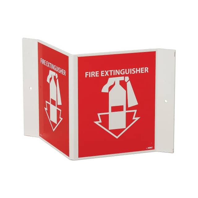 260084 FIRE EXTINGUISHER SIGN, 3-SIDED