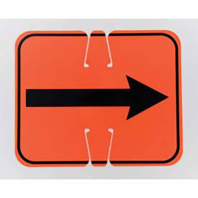 03-550-AKR CONE SIGN- KEEP RIGHT, BLACK ON