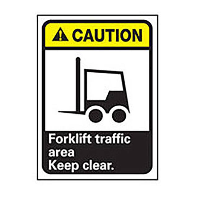 CGA7P NMC GRAPHIC SIGNS, CAUTION FORKL