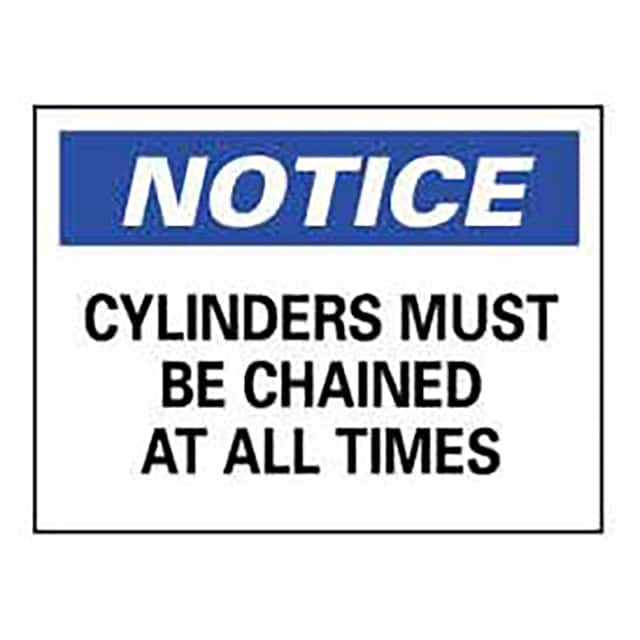 N49RB NMC SAFETY SIGNS, NOTICE CYLINDE
