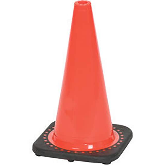 03-500-05 18" SOLID ORANGE CONE W/ BLACK B