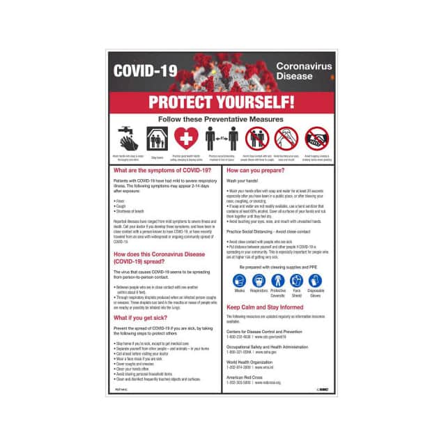 PST141C 12X18" PROTECT YOURSELF POSTER,