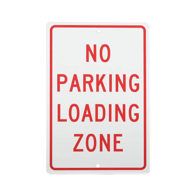 337281 NO PARKING LOADING ZONE ALUMINUM