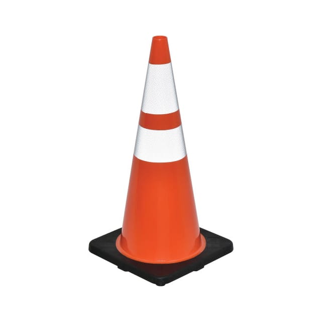 RC700SP-AB 28" REFLECTIVE TRAFFIC CONE, BLA