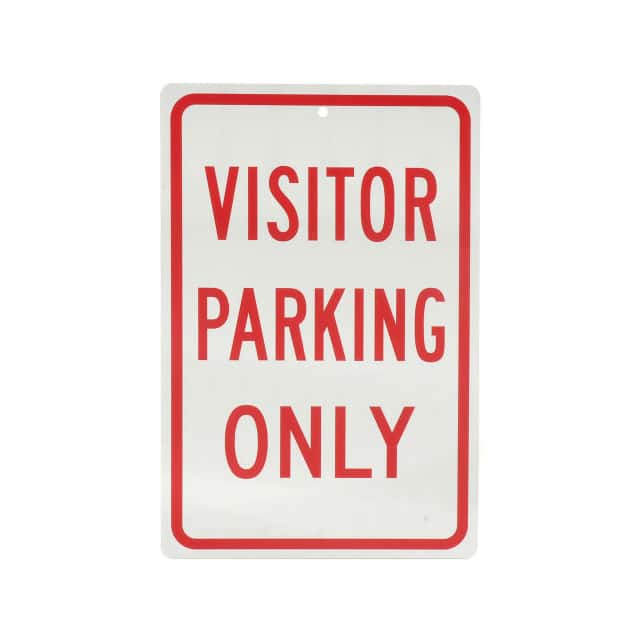 932136 VISITOR PARKING ONLY, ALUMINUM S