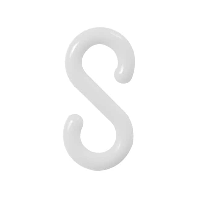 80301-10 S-HOOK, ACETAL COPOLYMER, 3", 10