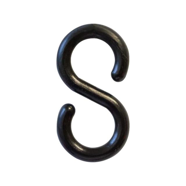 80303-10 S-HOOK, ACETAL COPOLYMER, 3", 10