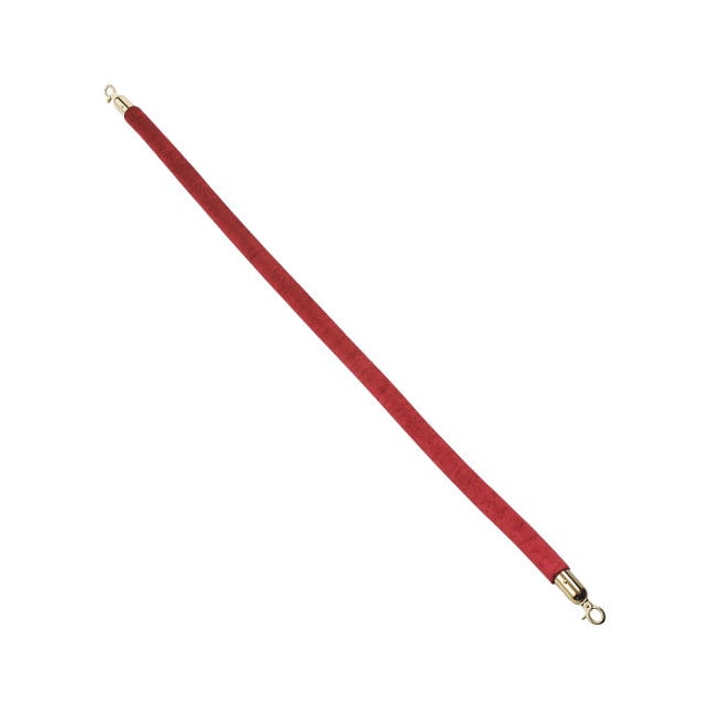 EK-D2-RD 59"L RED VELOUR ROPE W/ENDS FOR