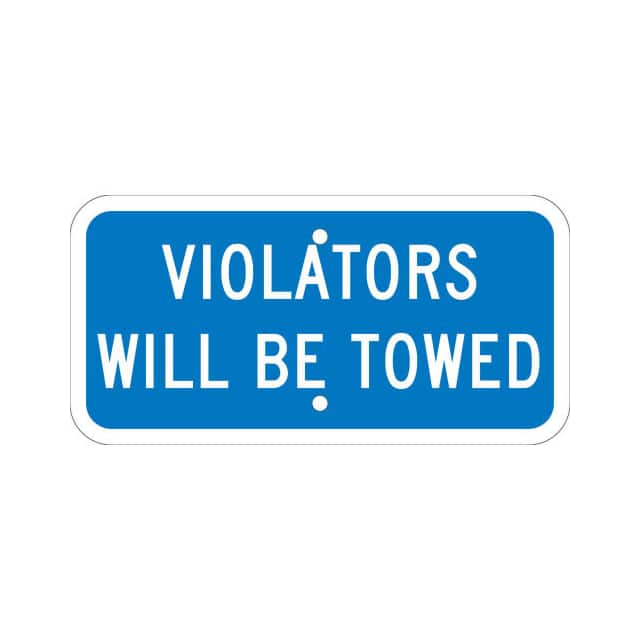 TMAS10J NMC TRAFFIC SIGN, VIOLATORS WILL