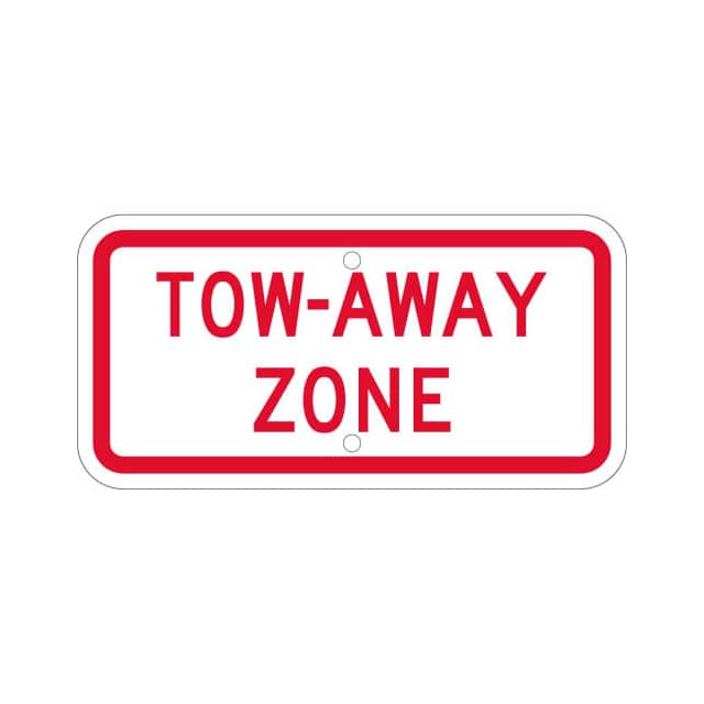 TMA55J TRAFFIC SIGN, TOW-AWAY ZONE, 6X1
