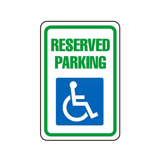 TM87J RESERVED PARKING HANDICAPPED LOG