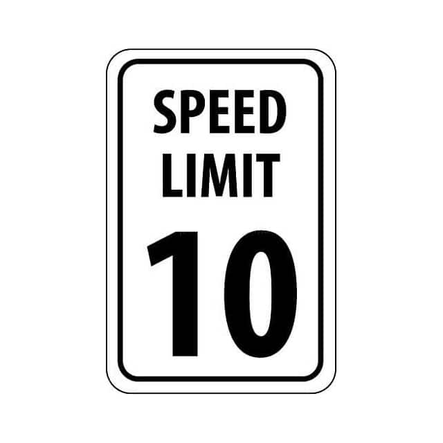 TM18G NMC TRAFFIC SIGN, 10 MPH SPEED L
