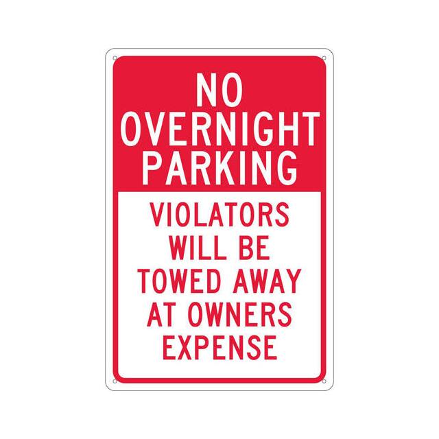 B2229860 NMC TRAFFIC SIGN, NO OVERNIGHT P