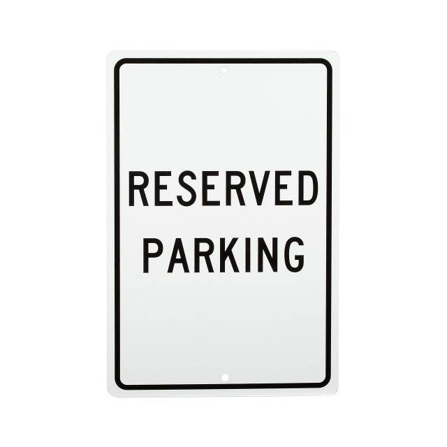 TM5H RESERVED PARKING ALUMINUM SIGN,