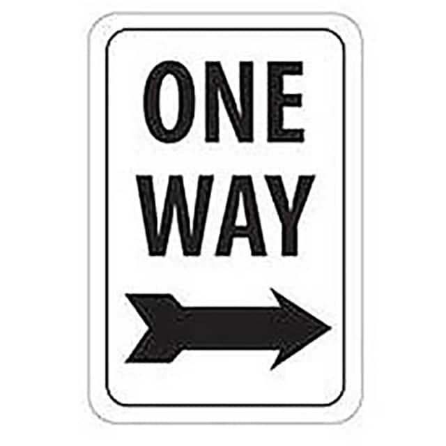 TM23/H NMC ALUMINUM SIGN, ONE WAY RIGHT