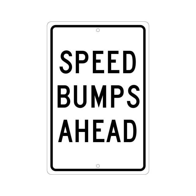 TM35H NMC ALUMINUM SIGN, SPEED BUMP AH