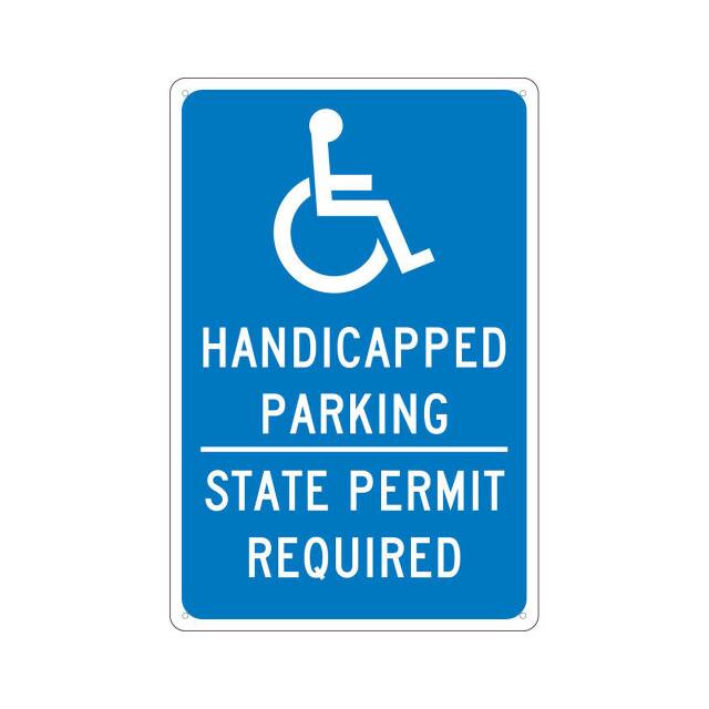 TMS337G NMC TRAFFIC SIGN, HANDICAPPED PA