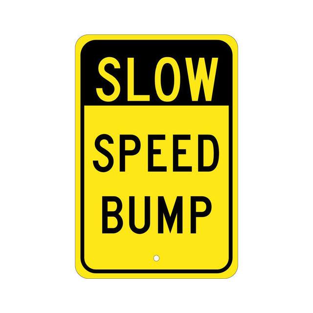TM157J NMC TRAFFIC SIGN, SLOW SPEED BUM