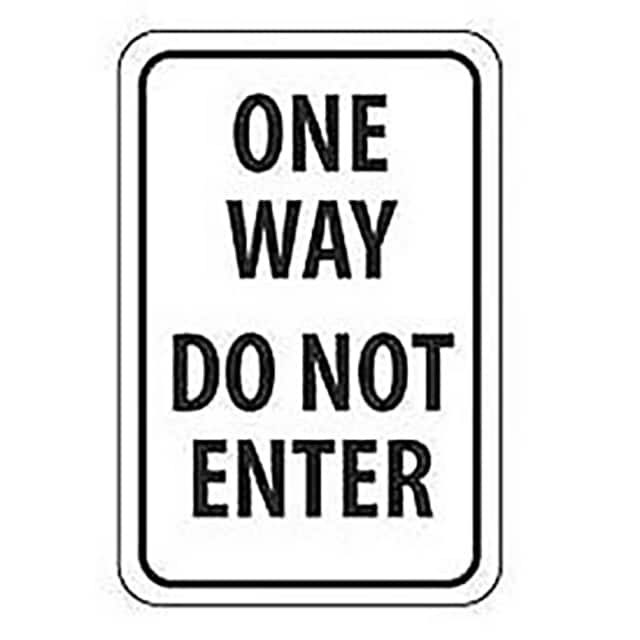 TM73J NMC REFLECTIVE ALUMINUM SIGN, ON