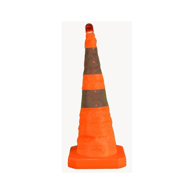 03-500-80 28" POP-UP TRAFFIC CONE, LED LIG