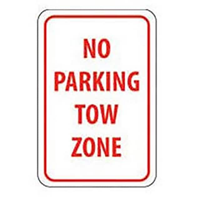 TM38H NMC ALUMINUM SIGN, NO PARKING TO