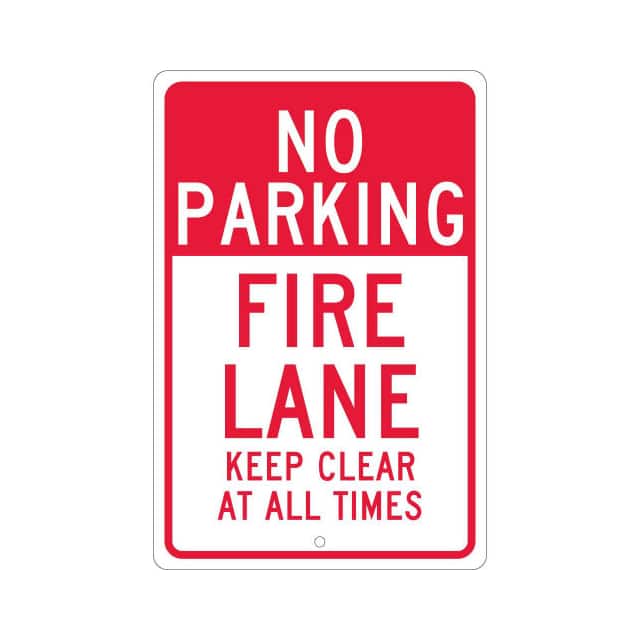 TM47H NMC ALUMINUM SIGN, FIRE LANE KEE