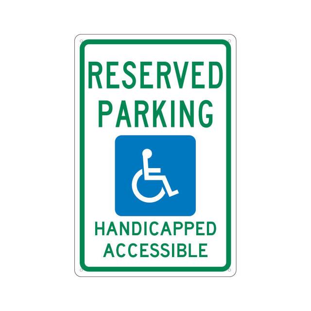 TM197G NMC TRAFFIC SIGN, RESERVED PARKI