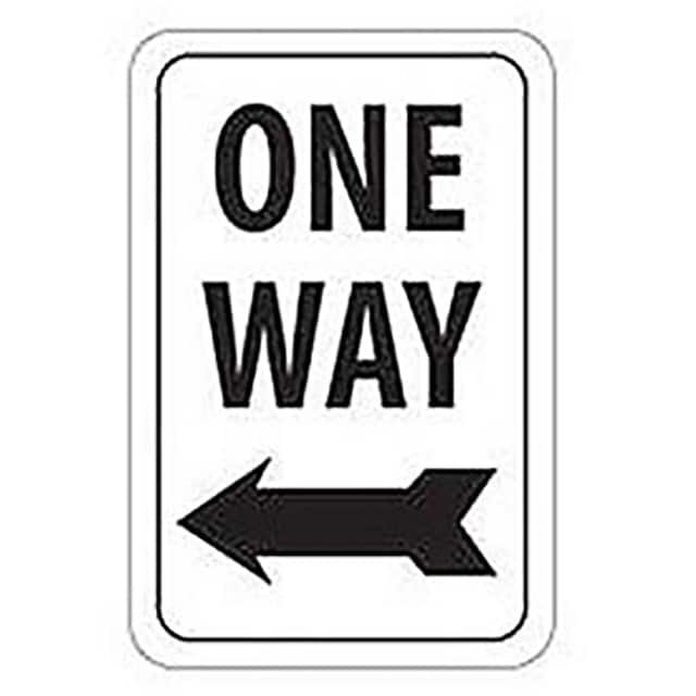TM22/H NMC ALUMINUM SIGN, ONE WAY LEFT